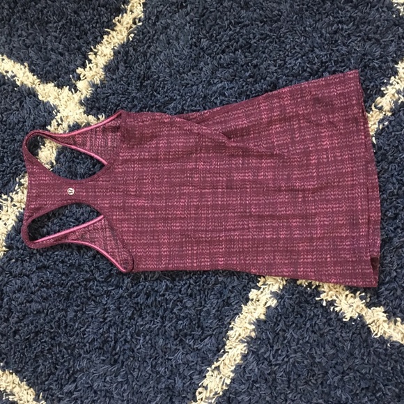 Maroon lulu lemon tank top - Picture 2 of 3